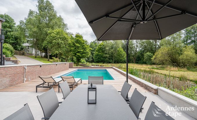 Holiday home with swimming pool and fishing pond in Couvin, Ardennes