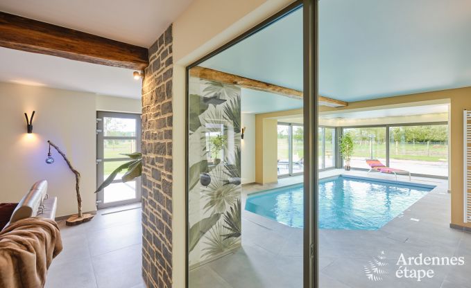 Holiday home with indoor pool in Froidchapelle, Ardennes