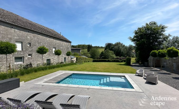 Holiday home in Man for 14 people near Durbuy with swimming pool, bar, playroom and private garden