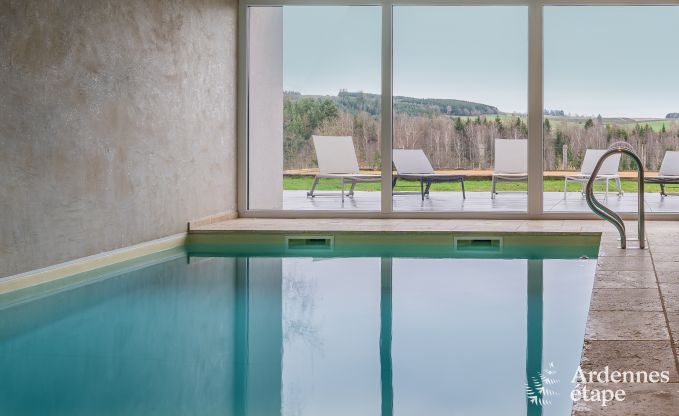 Luxury villa in Houffalize: accommodation for 22 people with pool, sauna, and garden in the Ardennes