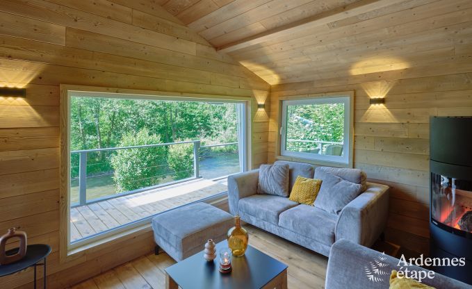 Environmentally friendly chalet in La Roche-en-Ardenne, on the banks of the Ourthe