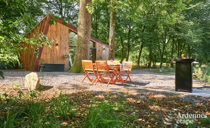 Remote chalet by pond in Saint-Hubert, Ardennes