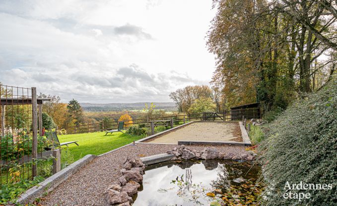 Unforgettable stay in Villers-en-Fagne: Holiday home with sauna, jacuzzi and breathtaking view in the Ardennes.